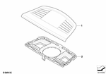 64227130744 - : Cover for BMW: 323i, 325i, 325xi, 328i, 328xi, 330i, 330xi, 335d, 335i, 335is, 335xi, M3 Image