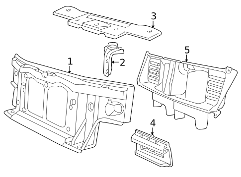 Radiator Support for 2003 Lincoln Aviator #0
