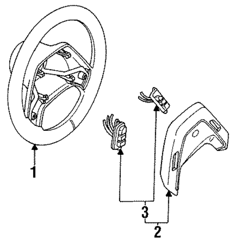 Steering Wheel & Trim for 1992 Ford F-150 #0