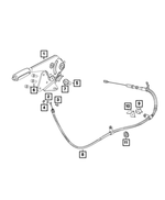 68225445AB - : Parking Brake Cable for Mopar Image