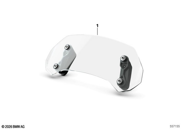 77335A818D0 - : Spoiler, Windshield for BMW-Motorrad Image