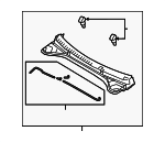 86150PI000 - Body: Cowl Grille for Hyundai: Ioniq 5 Image