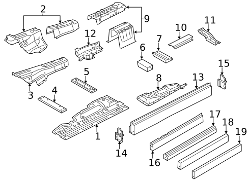 Floor & Rails for 2017 Audi S8 #0