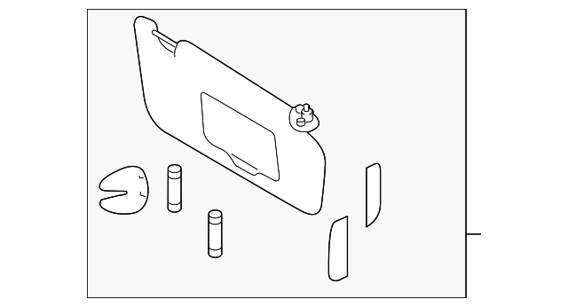 2019-2025 Subaru Sun-Visor 92011AL17AME | Subaru Parts Store