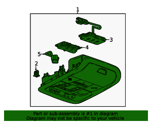 GM Overhead Console - Cabin Storage and Light Housing - Part #85588484 ...