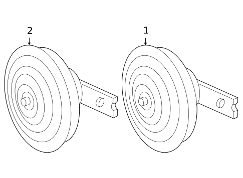 Horn for 2008 Hyundai Azera #0