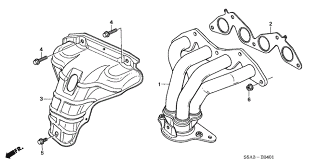 Exhaust Manifold (SOHC VTEC) for 2004 Honda Civic #0