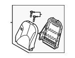 884001R390N2D - : 2012-2014 Hyundai Accent - Seat Back Assembly for Hyundai: Accent Image