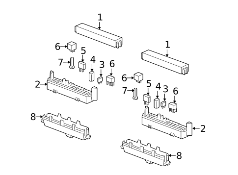 Flasher Units, Fuses, & Circuit Breakers for 2008 Cadillac STS #0