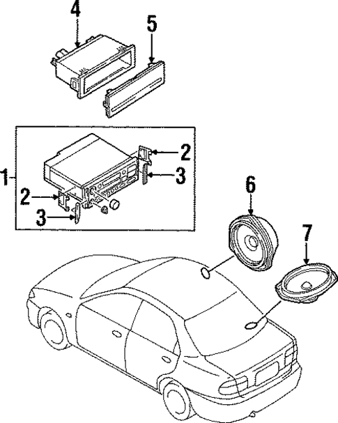 Sound System for 1996 Mazda Protege #0