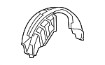 6563733040 - Body: Wheelhouse Liner for Lexus: ES350 Image