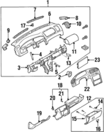 K2A164260A75 - : Lower Panel for Kia: Sephia Image