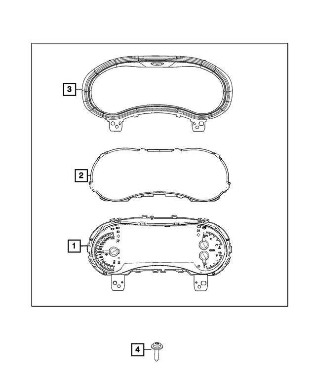 68474536AD - Electrical: Instrument Panel Cluster for Mopar Image
