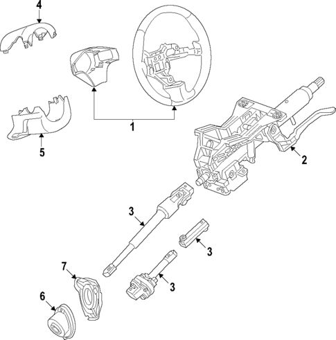 Steering Column for 2016 Cadillac CTS #0