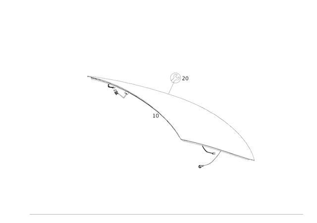 1776705100 - Windows: Rear Window for Mercedes-Benz: A220, A35 AMG Image image