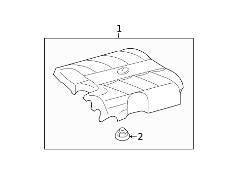 Engine Appearance Cover for 2012 Toyota Sienna #0