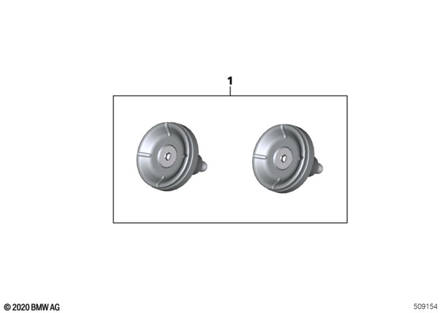 77222469274 - : Set, Handlebar End Cap, Black for BMW-Motorrad Image