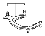 8H0399315T - Suspension: Engine Cradle for Audi Image