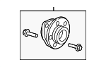 8V0498625 - Brakes: Hub &amp; Bearing for Volkswagen: e-Golf, Golf, Golf Alltrack, Golf SportWagen Image