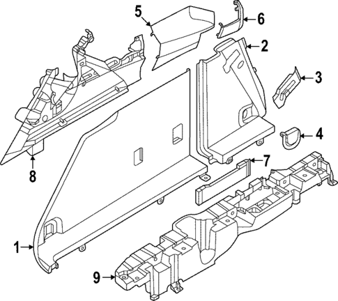 Interior Trim - Rear Body for 2023 BMW iX #1