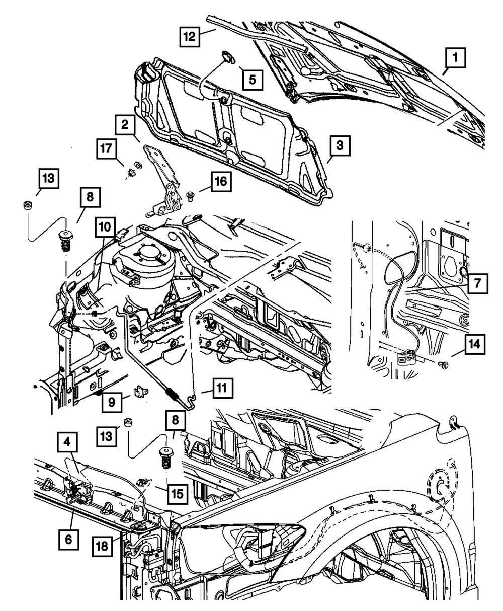 Hood Silencer - Mopar (5074230AB)