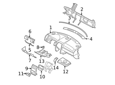 Instrument Panel for 2007 Dodge Magnum #0