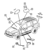 55361403AC - : Led Lamp for Chrysler: Aspen | Dodge: Durango Image