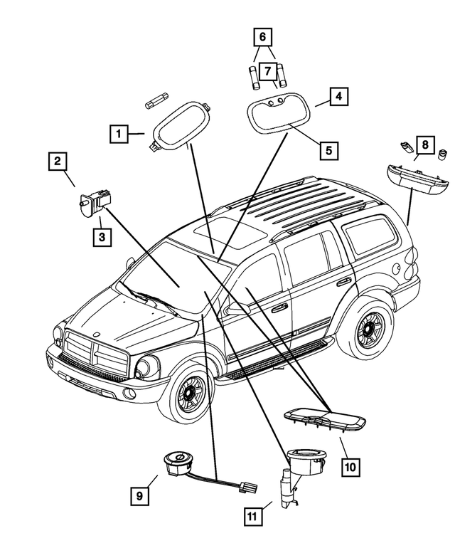 55361403AC - Electrical: Led Lamp for Mopar Image image