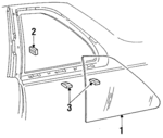 E43Z6629760A - Body: Quarter Glass Spacer for Ford: Tempo | Mercury: Topaz Image