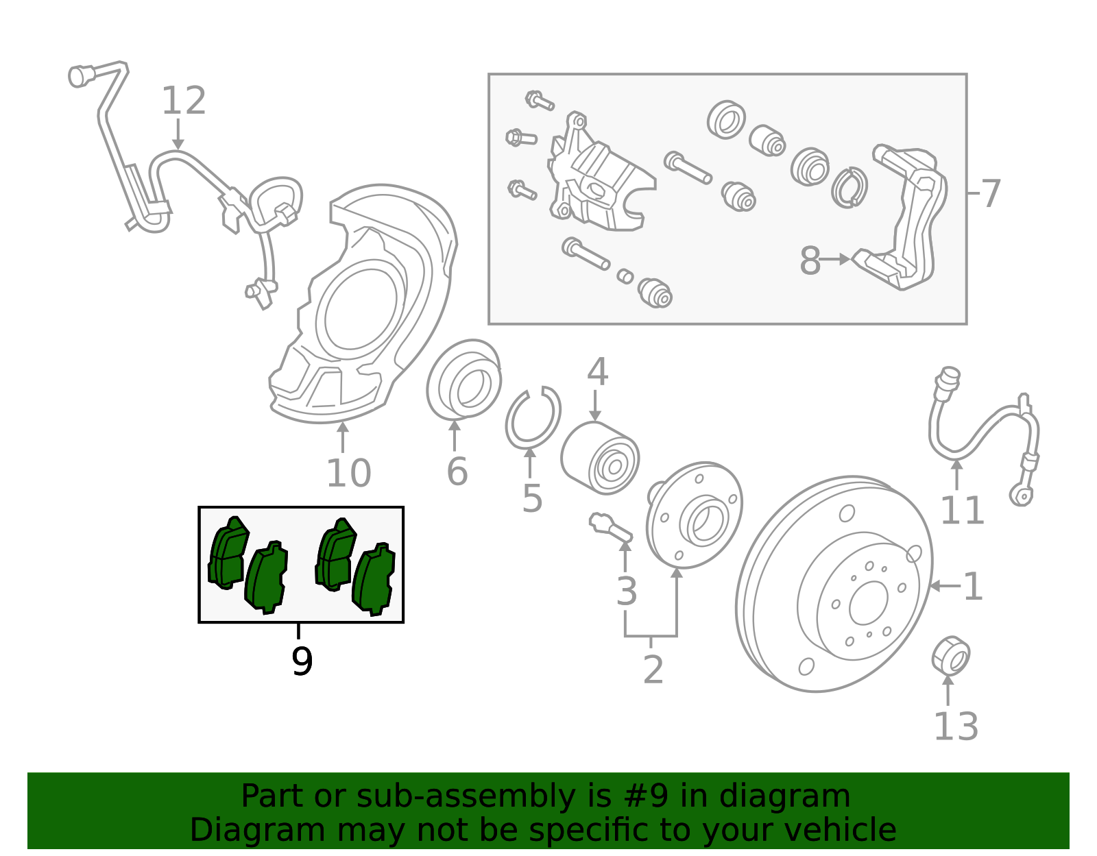 Genuine Toyota Front Brake Pads – 2001-2012 Highlander, Ceramic, OE 04465-AZ208, Made In Japan - View #3