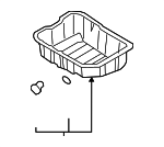 215102G500 - Engine: Oil Pan for Hyundai: Santa Fe, Santa Fe Sport, Sonata, Tucson Image