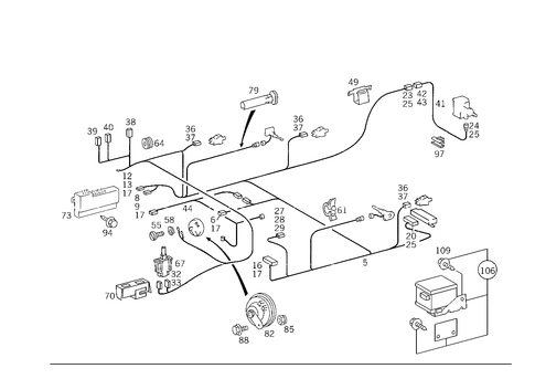 Burglary Alarm System and Infrared Closing System for 1993 Mercedes-Benz 300TE #1
