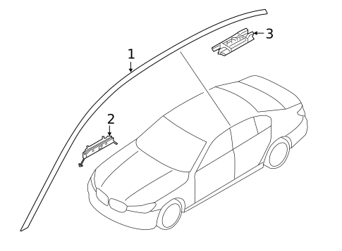Exterior Trim - Roof for 2021 BMW 740i xDrive #0