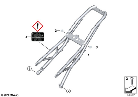 Motorcycle Frame for 2020 BMW-Motorrad S 1000 RR #1