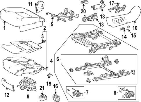 Driver Seat Components for 2025 Toyota 4Runner #0