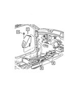 55197482AB - Interior Trim: Footrest Support for Chrysler: 300 | Dodge: Challenger, Charger, Magnum Image