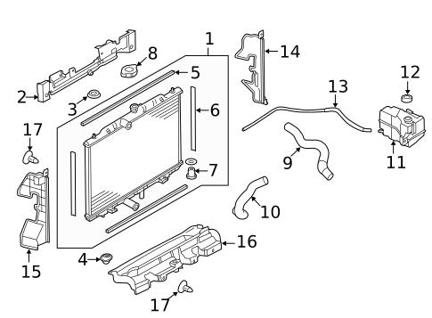Radiators, Coolers & Related Components for 2018 Nissan Rogue #0