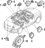 32264903 - : Front Dr Speaker for Volvo Image