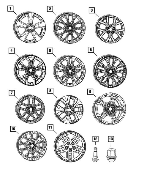 Wheels, Tires and Hardware for 2023 Jeep Grand Cherokee L #0