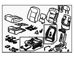 23364191 - Body: Seat Assembly for Chevrolet: Silverado 1500 | GMC: Sierra 1500 Image