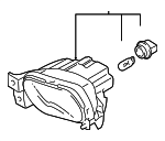 922021G000 - Electrical: Fog Lamp Assembly for Kia: Rio, Rio5 Image