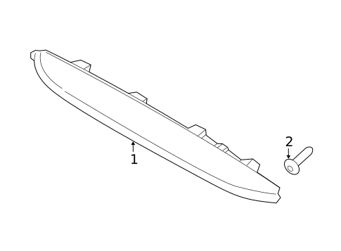 High Mounted Stop Lamp for 2022 Hyundai Santa Fe #0