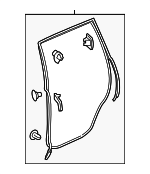 72850TG7A02 - : Surround Weather-Strip for Honda: Passport, Pilot Image