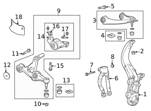 Suspension Components for 2023 Acura MDX #0