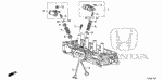 146105A2A02 - Engine: ARM ASSY., IN. ROCKER for Honda Image