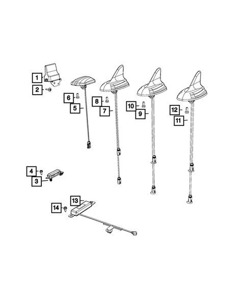 Radio, Antenna, Speakers, DVD, and Video systems for 2017 Dodge Challenger #1