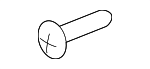 XR88674 - Body: License Bracket Screw for Jaguar Image