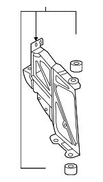 4G8121261A - Cooling System: Mount Bracket for Audi Image