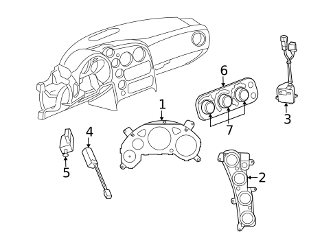 Air Bag Components for 2006 Dodge Viper #1