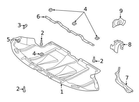 Splash Shields for 2005 Volkswagen Passat #0